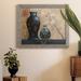 Winston Porter Asian Calm I - Picture Frame Graphic Art on Canvas Canvas, Solid Wood in Black/Blue/Gray | 20 H x 17 W x 1.5 D in | Wayfair