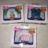 Disney Other | Barbie Doll Toy Story 4 Set Of 3 Disney Pixar Barbie Clothes | Color: Blue/Green | Size: Osg