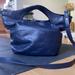 Anthropologie Bags | Navy Blue Anthropology Bag Fake Leather Material | Color: Blue | Size: Os