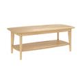 Table basse rectangulaire en bois clair