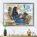 East Urban Home Arabian Woman Driving a Car I - Painting on Canvas Metal in Blue/Gray | 30 H x 40 W x 1.5 D in | Wayfair