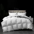 Latitude Run® Luxury All Season 700 Fill Power Feathers Down Comforter Down & Feather Blend/Goose Down in White | 90 H x 106 W x 2 D in | Wayfair