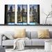 Latitude Run® Philadelphia, Pennsylvania, USA Downtown Skyline Window - 3 Piece Wrapped Canvas Photograph Print Set Canvas in White | Wayfair