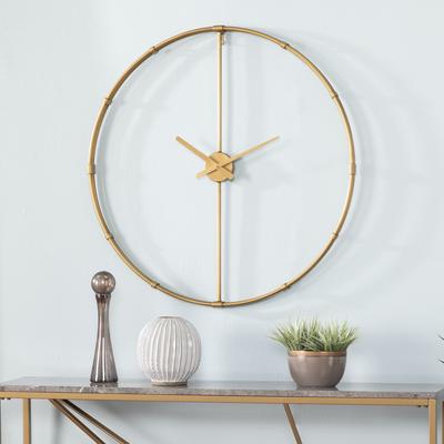 Duzen Large Metal Clock by SEI Furniture in Gold