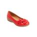Women's The Pamela Slip On Flat by Comfortview in Red (Size 9 M)