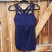 Athleta Tops | Athleta Navy Blue Athletic Workout Tank Top Small | Color: Blue | Size: S