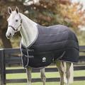 SmartPak Ultimate Stable Blanket with COOLMAX Technology - 87 - Med/Lite (100g) - Black w/ Grey Trim & White Piping
