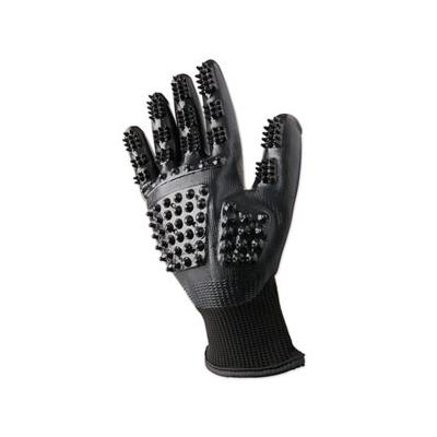 HandsOn Gloves for Grooming - L - Black - Smartpak