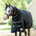 SmartPak Ultimate Pony Combo Neck Turnout Blanket - 60 - Medium (220g) - Black w/ Grey Trim & Royal Piping - Smartpak