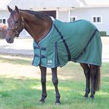 SmartPak Deluxe Stable Sheet - 81 - Lite (0g) - Evergreen w/ Navy Trim & White Piping - Smartpak