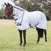 TuffRider Comfy Mesh Combo Neck Fly Sheet Made Exclusively for SmartPak - 84 - White w/ Navy Trim - Smartpak