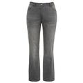 Ulla Popken Women's Softshell-Jacke Bootcut Jeans, Blue (Stonewashed 91), 36W / 31L
