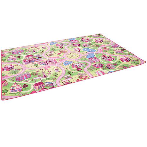 Kinder Spiel Teppich Girls Village Spielteppiche rosa