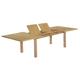 Table de jardin extensible en teck massif L200/300