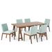 Kwame Mid-Century Modern 7 Piece Dining Set by Christopher Knight Home