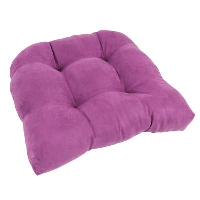 19-inch U-Shaped Microsuede Chair Cushion (Set of 1, 2, or 4)