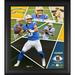 Justin Herbert Los Angeles Chargers Framed 15" x 17" Impact Player Collage with a Piece of Game-Used Football - Limited Edition 500