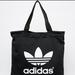 Adidas Bags | Adidas Retro Oversized Black Gym Tote Carryall Bag Athletic Gym Bag | Color: Black/White | Size: Os