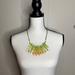 Anthropologie Jewelry | Anthropologie Colored Shell Necklace | Color: Green/Orange | Size: Os