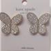 Kate Spade Jewelry | Kate Spade New Silver Butterfly Earrings | Color: Gold/Silver | Size: 1"