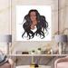 East Urban Home Portrait of African American Woman XV - Graphic Art on Canvas Canvas, Wood in Black/Brown | 30 H x 30 W x 1.5 D in | Wayfair