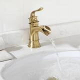 Parlos Home Single Hole Bathroom Faucet w/ Drain Assembly in Yellow | Wayfair 1434908