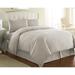 Wrought Studio™ Amirreza Microfiber Reversible Traditional Duvet Cover Set Microfiber in White | Full/Queen Duvet Cover + 2 Standard Shams | Wayfair