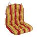 Bay Isle Home™ Swivel Indoor/Outdoor Rocking Chair Cushion Polyester in Red/Brown | 6 H x 24 W in | Wayfair B13224F8A8A74669A94B5C4619116C84