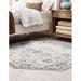 Gray/White 24 x 0.25 in Area Rug - Mistana™ Brandt Floral Gray Area Rug, Polypropylene | 24 W x 0.25 D in | Wayfair