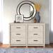 Three Posts™ Romney 6 Drawer 51" W Solid Wood Double Dresser Wood in White | 33.25 H x 51 W x 18.5 D in | Wayfair 2D9D66309755426CAFC54125571AD3B4