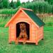 Archie & Oscar™ Griselda Glazed Pine Wood Dog House Wood House in Brown | 32.3 H x 34.6 W x 30.3 D in | Wayfair EF3E7E8FB4AC4BEC90C128B27EE08208