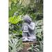 Bungalow Rose Sitting Buddha Magnesium Statue Metal in Gray | 16.9 H x 10.6 W x 9.8 D in | Wayfair 5AAC7CE2DE1C4D848524B09F1C8C45ED