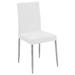 Wade Logan® Ehrhardt Side Chair Faux Leather/Upholstered in White | 38.5 H x 17 W x 21.75 D in | Wayfair WLGN6128 34767307