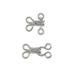 Dritz Hooks & Eyes, Size 2, Silver, 96 Sets | 0.4 H x 2.9 W x 4.8 D in | Wayfair BK102