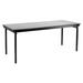 National Public Seating MSFT Series 36-In. Rectangular Portable Banquet Table Wood in Gray/White | 29 H x 72 W x 36 D in | Wayfair MSFT-3672PWEBGY