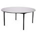 National Public Seating Circular Folding Banquet Table, Plywood Core/Edge Banding Wood in Gray | 29 H x 72 W x 72 D in | Wayfair MSFT-72RDPWEBGY