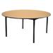 National Public Seating Circular Folding Banquet Table, Plywood Core/Edge Banding Wood in Brown | 29 H x 48 W x 48 D in | Wayfair MSFT-48RDPWEBFM