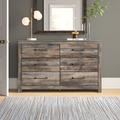 Signature Design by Ashley Drystan 6 Drawer Double Dresser Wood in Brown/Gray | 36.5 H x 58.75 W x 15.5 D in | Wayfair B211-31