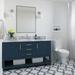 Winston Porter Padraigin 61" W Single Bathroom Vanity Set Wood/Marble in Blue | 36 H x 61 W x 22 D in | Wayfair 2986B36DC1014AAD841F1AEFE2D33BE4