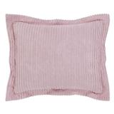 Latitude Run® Mikkia 100% Cotton Machine Washable Stripe Pattern Pillow Sham 100% Cotton in Pink/Indigo | 21 H x 27 W in | Wayfair