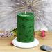 Symple Stuff Holiday Forest Scented Pillar Candle Paraffin in Green | 6 H x 4 W x 4 D in | Wayfair AE6E215F2DC344F3B2D23B4172D862F4