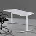 Upper Square™ Height Adjustable Standing Desk Wood/Metal in White | 71 W x 33 D in | Wayfair C55571602FE844FC80DD9EED1C24EC82