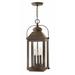 Hinkley Anchorage 3-Light Outdoor Pendant in Light Oiled Bronze