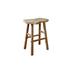 Artissance 30" H Rectangle Natural Solid Walnut Wood Indoor Live Edge Bar, Multifunctional Stool (Color & Size May Vary)