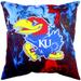 Kansas Jayhawks 2 Sided 16" Decorative Pillow, Made in the USA