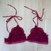 Free People Intimates & Sleepwear | Free People Intimates Pink Lace Bra | Color: Pink/Red | Size: M