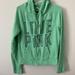 Victoria's Secret Jackets & Coats | 3/$20 Vs Pink Love Pink Zip Up Hoodie Size S | Color: Green | Size: S