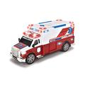 Dickie Toys Krankenwagen, Rettungsfahrzeug, Ambulanzwagen, Rettungsdienst, Spielzeugauto, Licht & Sound, Heckklappe zum Öffnen, Tragbahre, 33 cm, für Kinder ab 3 Jahren, 203308389, Mehrfarbig