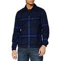 G-STAR RAW Men's Xpo Overshirt Cotton Lightweight Jacket, Sartho Blue Harry Check C548-c021, M