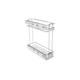 GTV Pull Out Soft Close Wire Storage Basket for Kitchen Unit in various sizes (Cabinet size: 300mm, Silver)